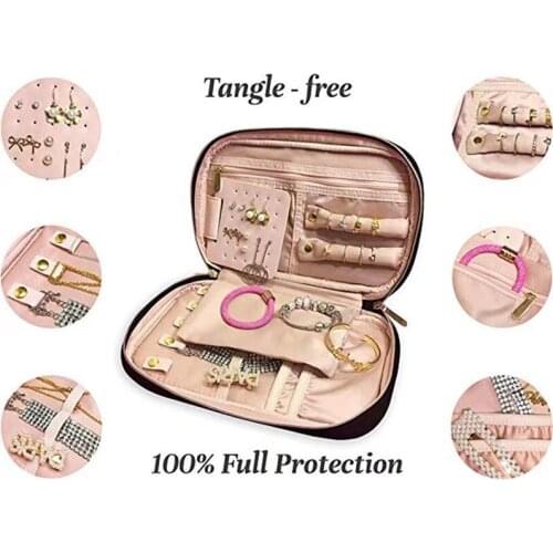 2021 New Universal Velvet Jewelry Box European Jewelry Storage Box Large Space Jewelry Holder Gift Box For Beads Earring Box