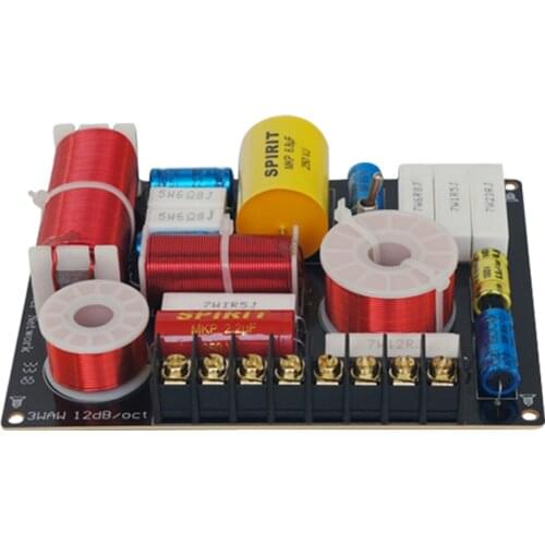 280W 3 Way Crossover Treble Mid Range Bass Frequency Divider Gain Switch Speaker Filter 550Hz 4800Hz Home Theater DIY
