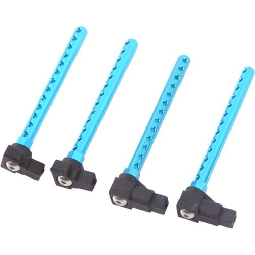 4Pcs Aluminum Alloy Body Posts Mount Extension Set for Tamiya TT01 TT-01 1/10 RC Car Upgrade Parts Accessories