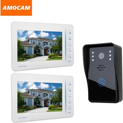 7 inch Touch Screen Video door phone Intercom Doorbell System Wired video Doorphone Speakerphone Support 4 Channel CCTV Camera