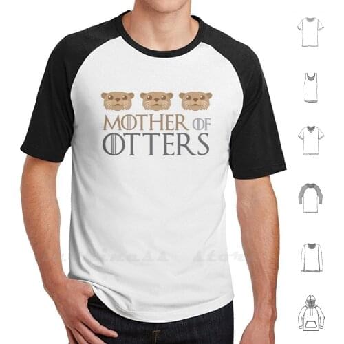 Mother Of Otters T Shirt Print Big Size 6xl Cotton New Cool Tee Otter Swim Swimmer Dam Play Playful Creature Animals Water