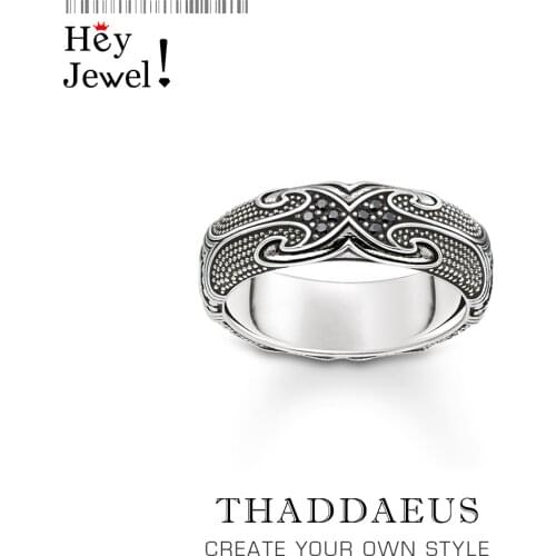 Maori Tattoos Band Ring,Europe Style Ethnic Jewelry For Women,2021 Autumn Brand New Gift In 925 Sterling Silver,Super Deals