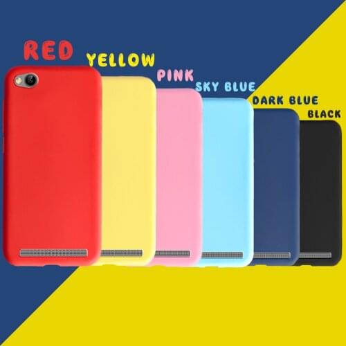 Cute TPU Case For Xiaomi Mi A1 5X 8 Lite 9 SE Redmi Note 7 6 Pro 4A 4X 5A 5 Plus 6A 6 7 GO Candy Color Silicone Case Cover
