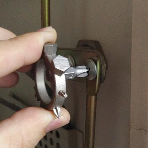 Mini Stainless Steel Bicycle Repair Tools 12 in 1 Multifunctional Opener Screwdriver Biking Portable Dustproof Cycling Parts