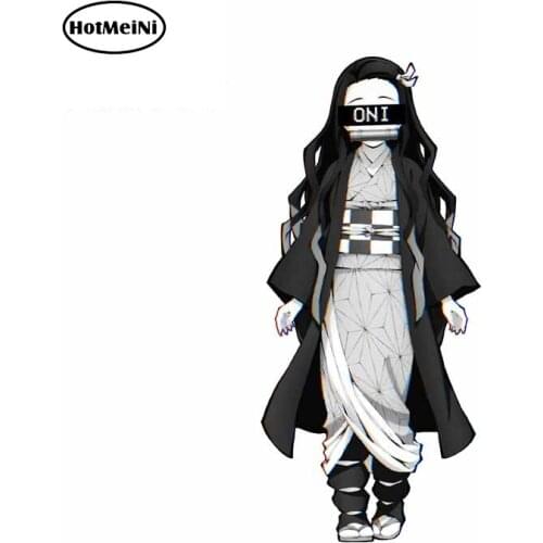 HotMeiNi 13cm x 6.1cm for Nezuko Oni Out of The Blade Anime Decals Surfboard Waterproof Cartoon Car Sticker Windows Decoration
