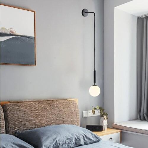 Nordic bedroom bedside wall lamp modern minimalist living room wall decorative aisle corridor wall lamp creative mirror lamp
