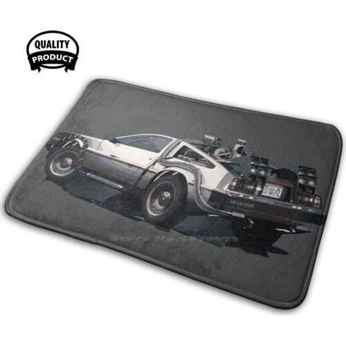 Back To The Future | Cars | Cult Movies Soft Interesting Room Goods Rug Carpet Back Future Cartoon Marty Dr Brown Who 80S Retro