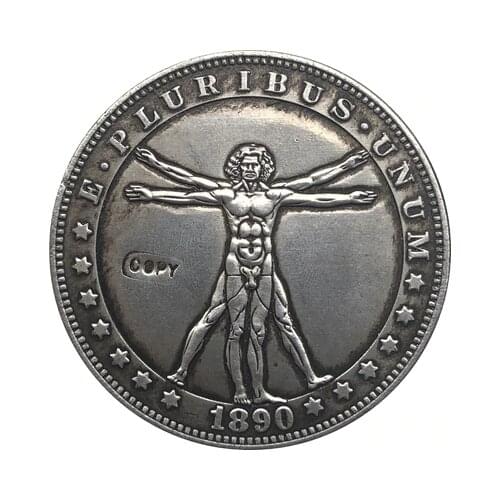 Hobo Nickel 1890-CC USA Morgan Dollar COIN COPY Type 108