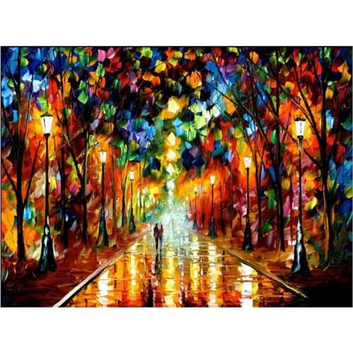 Night fell DIY Crystal full 5D plastic diamond painting cross stitch kit art 3Dmosaic square rhinestone