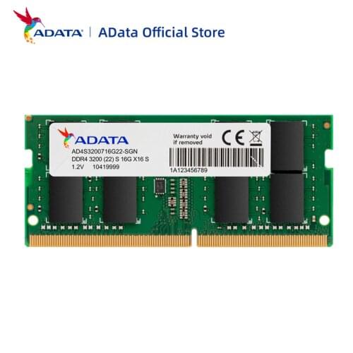 ADATA RAM Memory SO DIMM 260pin DDR4 4GB 8GB 16GB 32GB 2666MHz 3200MHz for Laptop Notebook Memory