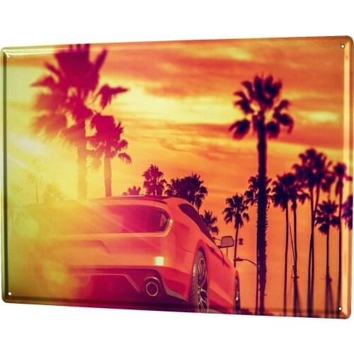 SINCE 2004 Metal Plate Workshop Motive Sunset