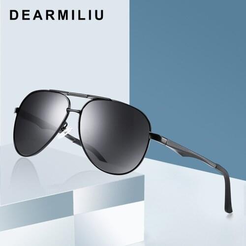 DEARMILIU Classic Design Mens Polarized Sunglasses men Driving Square Polit Sun Glasses UV400 Lens Gafas De Sol shades men