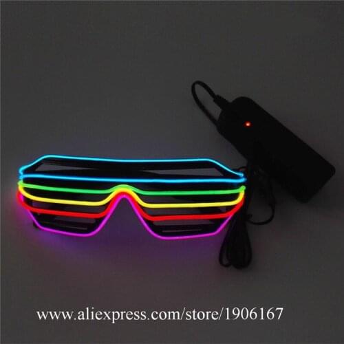 Luminous Glasses Nightclub Party Masquerade Glasses Decoration Supplies Stage Event Show Creative LED Light Up Dance Wear