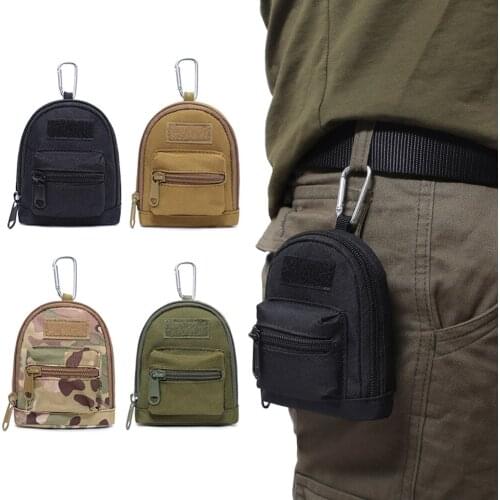 Tactical EDC Pack Outdoor Mini Fanny pack Molle Pouch Utility Bag Practical Coin Purse Outdoor Military Key Earphone Pouches