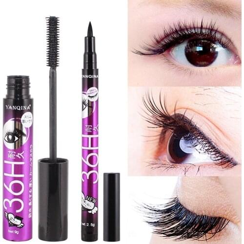 4D Silk Fiber Eyelash Lengthening Mascara Thick Makeup Waterproof Volume Lengthening Black Eye Lashes Extension Mascara