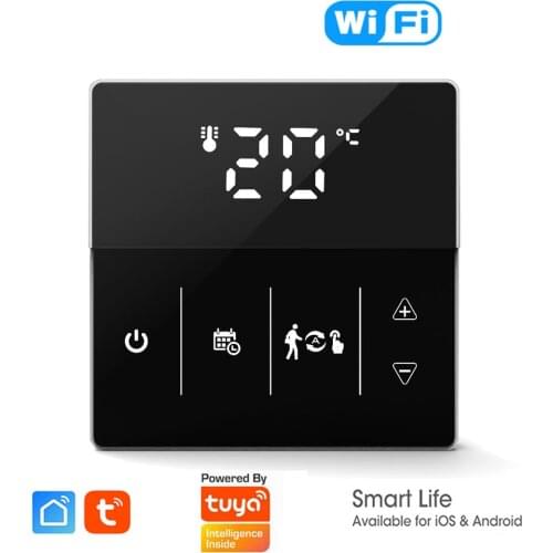 Tuya WiFi Smart Thermostat, Heating Temperature Controller Electric Floor Heating Water/Gas Boiler Works with Alexa Google Home
