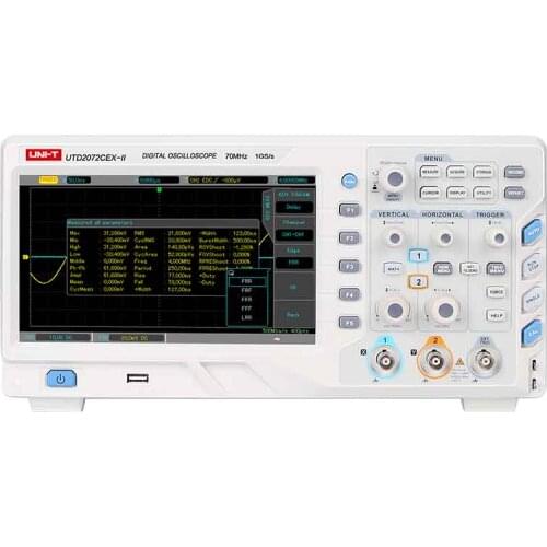 UNI-T UTD2072CEX-II Digital Storage Oscilloscope 8 Inch TFT LCD / Dual channel / 70MHz Bandwidth