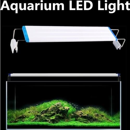 Bright Super Slim Aquarium LED Light Clip Lamp Planted Tank Grow Lighting 18-70cm Extensible Aquarium Accessories