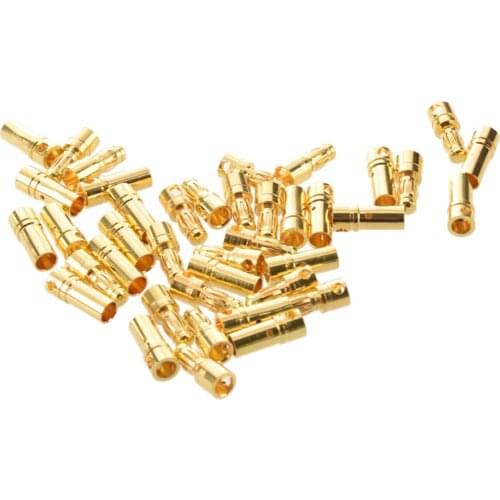 Wholesales item 20 pairs 3.5 mm Gold-plated Banana Plugs Engine Electronic Connectors