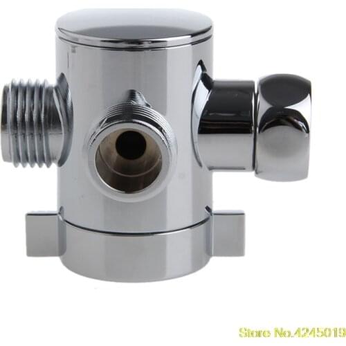 New High quality 3 Way T-adapter Valve For Toilet Bidet Shower Head Diverter Valve 1/2 Inch