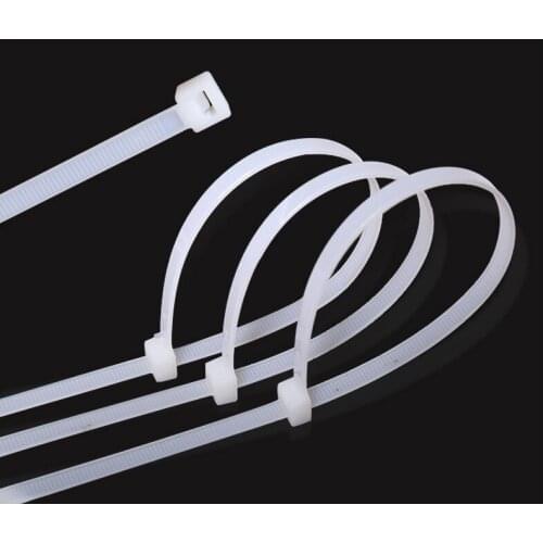 4*100-500 Assorted Self-locking Plastic Nylon tie Zip Wraps Strap Nylon Cable Tie Set Fastening Ring Loop Wire Wrap