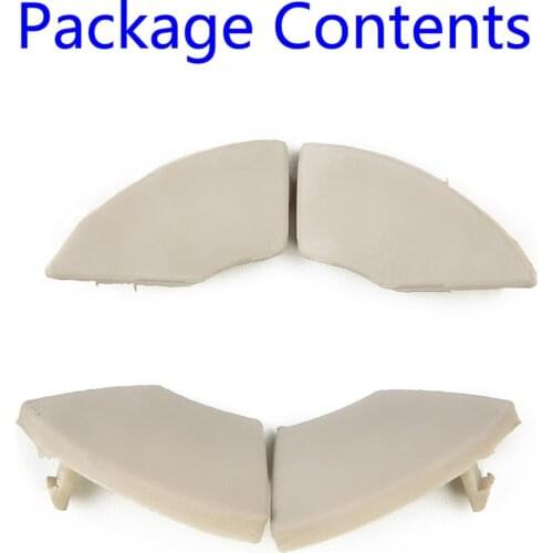 4X Beige Buttons Trim Cover For Fiat 500 Radio Cd Button Black Trim Mold Cover Removal High Quality Easy Replacement