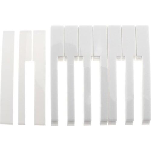 52pcs Piano Accessories Piano Keytop Repair Parts with White Color for Piano
