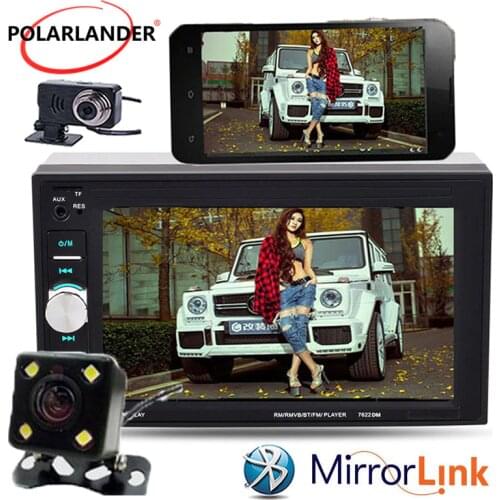 6.2'' Mp3 Car Radio 2 Din Touch screen OLED Color Screen FM 7622D Mirror Link 12V Stereo MP5 Player Hot Selling Bluetooth