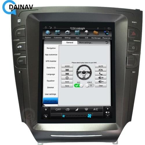 Car GPS Navigation For-LEXUS IS250 2006-2012 auto multimedia DVD player car radio android player vertical screen Audio Stereo