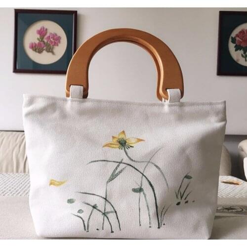 Free shipping Chinoiserie 2018 Women Chinese Ethnic Style Canvas bags