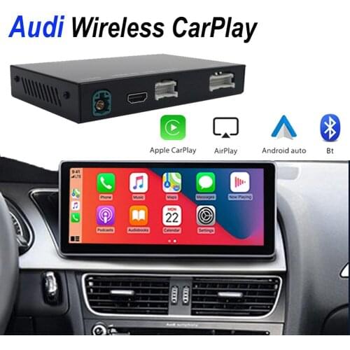 Wireless Apple CarPlay Car Play Android Auto Mirror Reverse Camera Decoder for Audi Q3 2014-2018