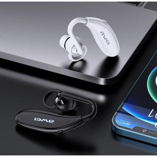 N5 Bluetooth 5.0 Wireless Earphone In-Ear Long Standby Earhook Headphone HiFi Bass Built-in Microphone Headset for Business