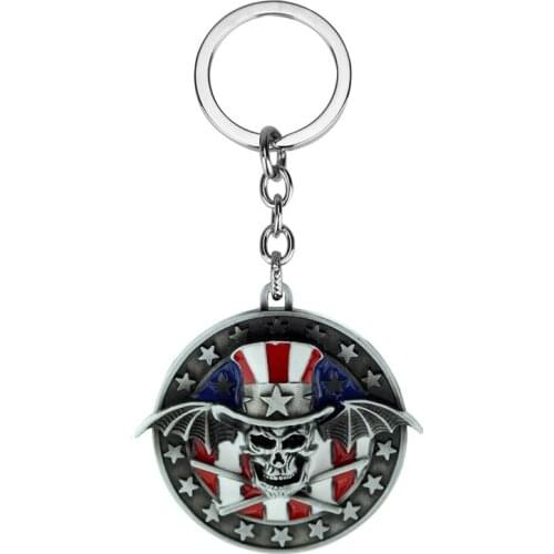 Movie Jewelry Classic Pirates Of The Caribbean Skull Mask Keychain Keyring