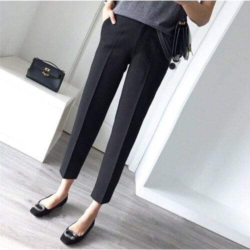 Ninth Capris Maternity Haren Pants For Pregnant Women Clothes Casual Pregnancy Pants Overalls Maternity Professional Pants