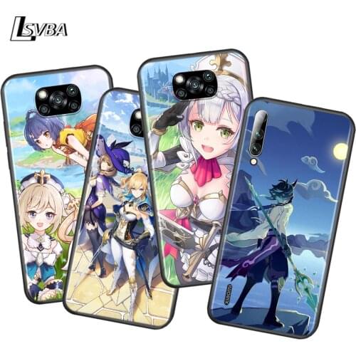 Funda Genshin Impacts Game For Xiaomi Poco X3 NFC M2 X2 F2 C3 M3 F1 Pro Mi Play Mix 3 A3 CC9E A2 A1 6 5 Lite Phone Case
