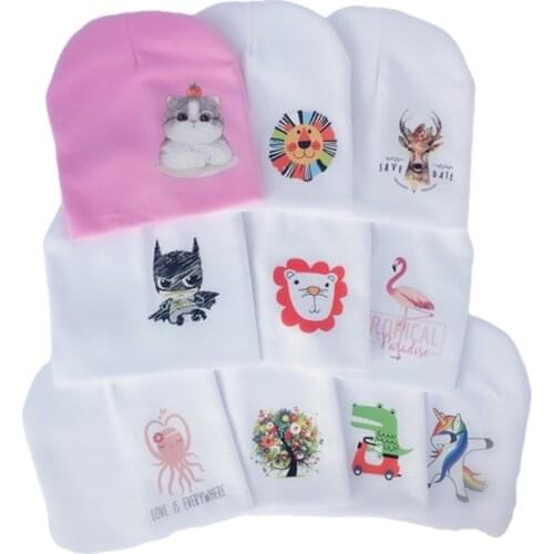 Brand Baby Hat Knit Cotton Cartoon unicorn Print Baby Cap For Boy Girls Spring Autumn Winter Childrens Hats Child Beanie