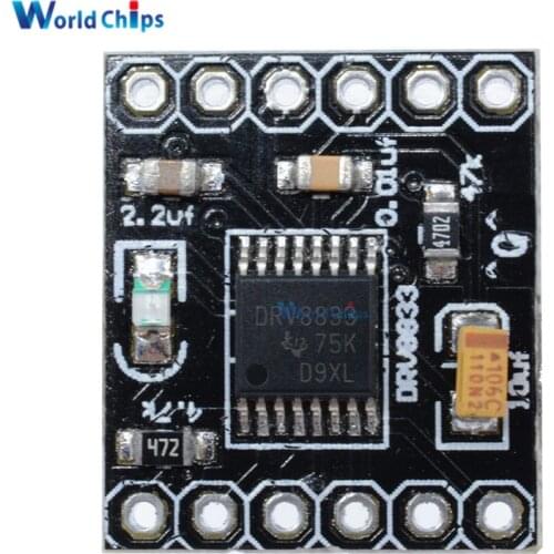 DRV8833 2 Channel DC Motor Driver Module Board 1.5A 3V-10V H-Bridge 4-Wire Step Motor Overcurrent Protection Step Motor Drive