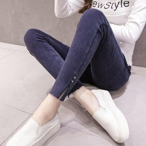High Waist Denim Jeans Maternity Pants Pregnancy Clothes For Pregnant Women Pencil Pants Skinny Jeans Stretch Maternity Trousers