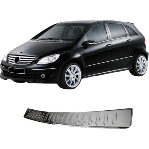 Rear Bumper Sill Cover S. Steel Rear Bumper Protector Rear Bumper Guard for Mercedes B-Classe W245 HB 2005-2011
