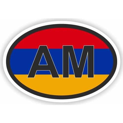 Interesting Armenia AM Car Stickers Motorcycle Decals KK Vinyl Cover Scratches Waterproof PVC 8.8cm X 13cm