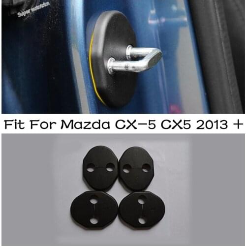 Lapetus Car styling Door Lock Decoration Cover Interior Protection Trim Anti-Rust Accessories it For Mazda CX-5 CX5 2013 - 2021