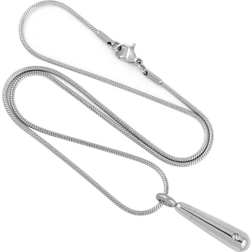 MJD8653 Discount !!! Big Sale 50% Off Teardrop Pendant Cremation Jewelry Urn Necklace (pendant only)