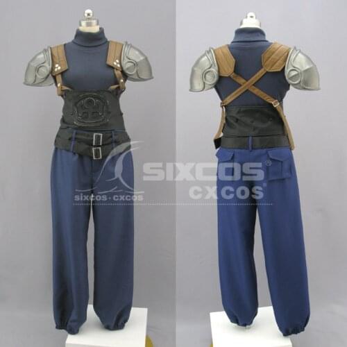 Game Crisis Final Fantasy VII Zack Fair Cosplay Costume Fashion Combat Armour Male Carnival Party Role Play Clothing Custom-Make