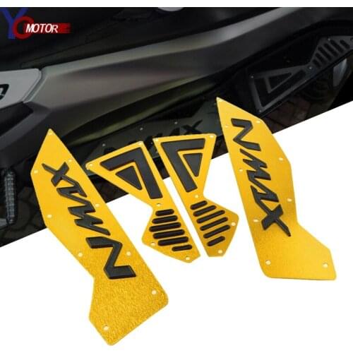 Motorcycle CNC Aluminum Footboard Steps Motorbike Foot Footrest Pegs Plate Pads For YAMAHA NMAX 155 nmax155 2016-2019 2018 2017