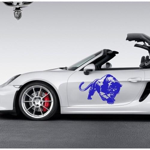 EmpireYing 2 Sizes 8 Colors Wild Panther Hunting Large Animal Car Body Sticker Motorcycle Decorations Truck Covers Vinyl Decals