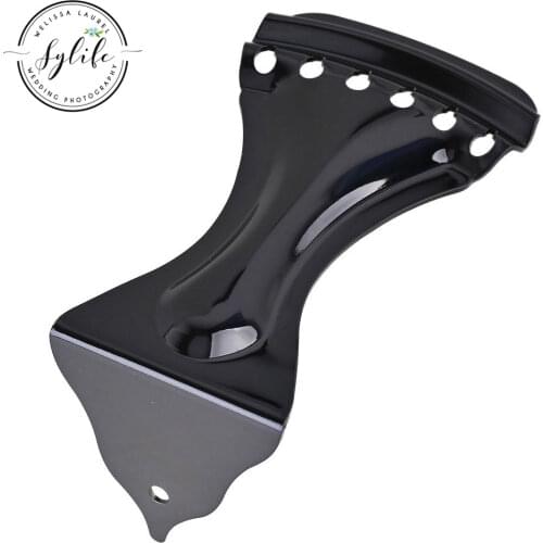 Black Zinc Alloy Dobro Style Tailpiece 117mm Length for 6 Strings Dobro Resonator Guitar