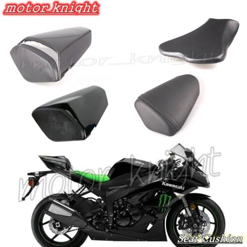 Motorcycle Passenger Seat Rear Seat fairing Cushion Rider For Kawasaki Ninja ZX6R 2009-2016 10 11 12 13 & ZX10R 2008 2009 2010
