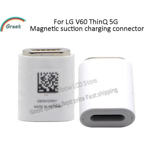 Original For LG V60 ThinQ 5G LM-V600 Magnetic Suction Charging Connector For LG V60 charging connector adapter