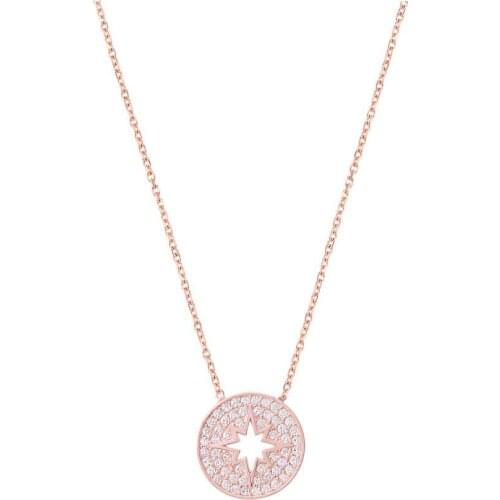 Round mid-north star necklace