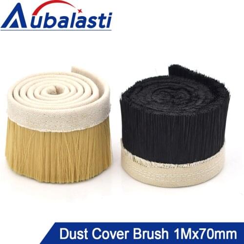 1Mx70mm Brush Vacuum Cleaner Engraving Machine Dust Collector Cover For CNC Router